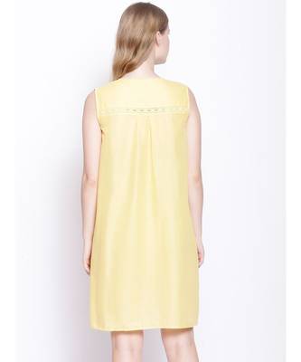 Blond lemon modern lace design nightwear dress 6