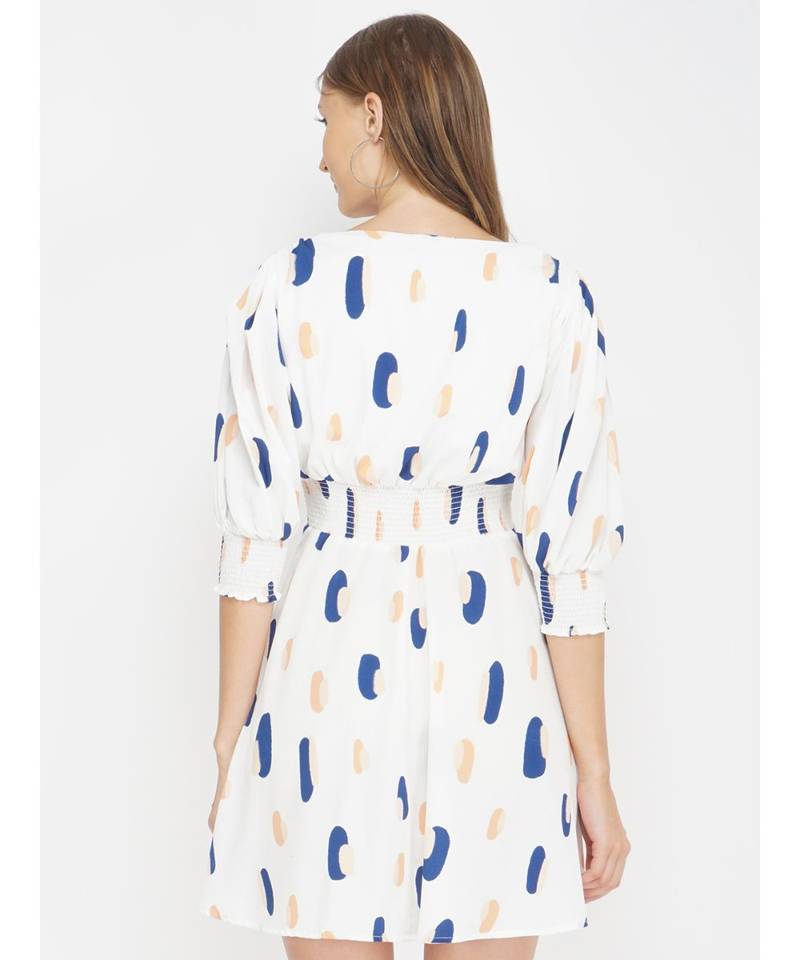 Modern Abstract Women's Button Down Dress