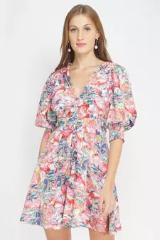 Colour Bomb Women's Button Down Dress