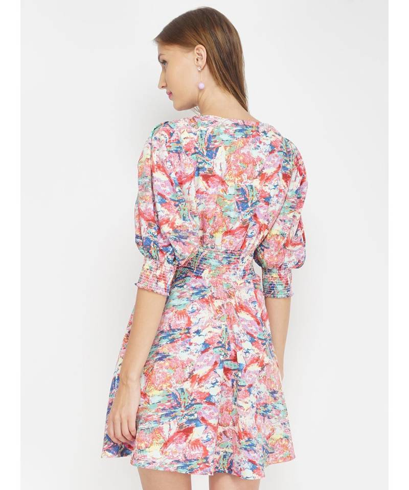 Colour Bomb Women's Button Down Dress