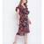 Peppy bright impacted print crinckle chiffon women dress