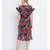 Peppy bright impacted print crinckle chiffon women dress