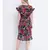Peppy bright impacted print crinckle chiffon women dress