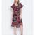 Peppy bright impacted print crinckle chiffon women dress