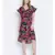 Peppy bright impacted print crinckle chiffon women dress