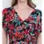Peppy bright impacted print crinckle chiffon women dress