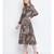 Magical mezz lined printed women dress