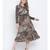 Magical mezz lined printed women dress