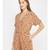 Orange Ditsy Print Women's Playsuit