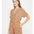 Orange Ditsy Print Women's Playsuit