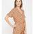 Orange Ditsy Print Women's Playsuit
