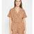 Orange Ditsy Print Women's Playsuit