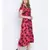 Charming cherry wine elasticated women dress