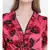Charming cherry wine elasticated women dress