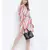 Vivid bright colorful casual women tie knot dress