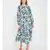 British Florals Blue Women's Layered Maxi Dress