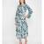 British Florals Blue Women's Layered Maxi Dress