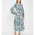 British Florals Blue Women's Layered Maxi Dress