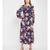Fresh Florals Navy Women's Layered Maxi Dress