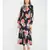 Red Hibiscus Women's Layered Maxi Dress
