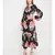 Red Hibiscus Women's Layered Maxi Dress
