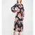 Red Hibiscus Women's Layered Maxi Dress