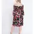 Blazzy indigo floral printed  bardot women casual dress