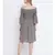 Glamorious grey solid bardot women casual dress