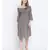 Glamorious grey solid bardot women casual dress