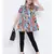 Cheerful bright mutlticolour casual women top