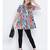 Cheerful bright mutlticolour casual women top
