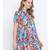 Cheerful bright mutlticolour casual women top