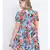 Cheerful bright mutlticolour casual women top