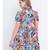 Cheerful bright mutlticolour casual women top