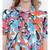 Cheerful bright mutlticolour casual women top