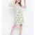 Oxolloxo solid streak yellow knot up dress for women