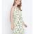 Oxolloxo solid streak yellow knot up dress for women