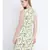 Oxolloxo solid streak yellow knot up dress for women