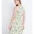 Oxolloxo solid streak yellow knot up dress for women