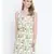 Oxolloxo solid streak yellow knot up dress for women