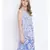 Oxolloxo blushing blue knot up dress for women