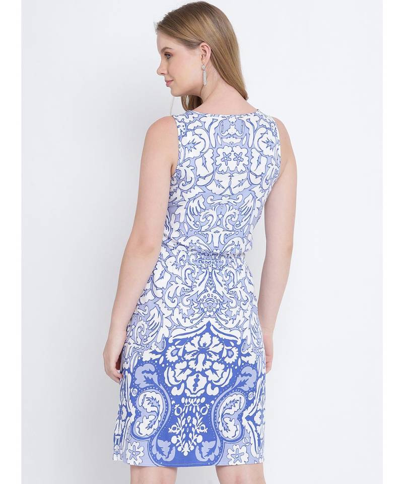 Oxolloxo blushing blue knot up dress for women