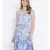 Oxolloxo blushing blue knot up dress for women