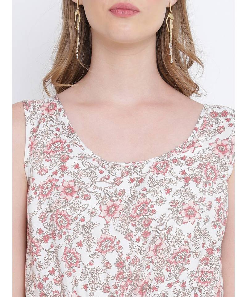 Oxolloxo Darling peach knot up dress for women