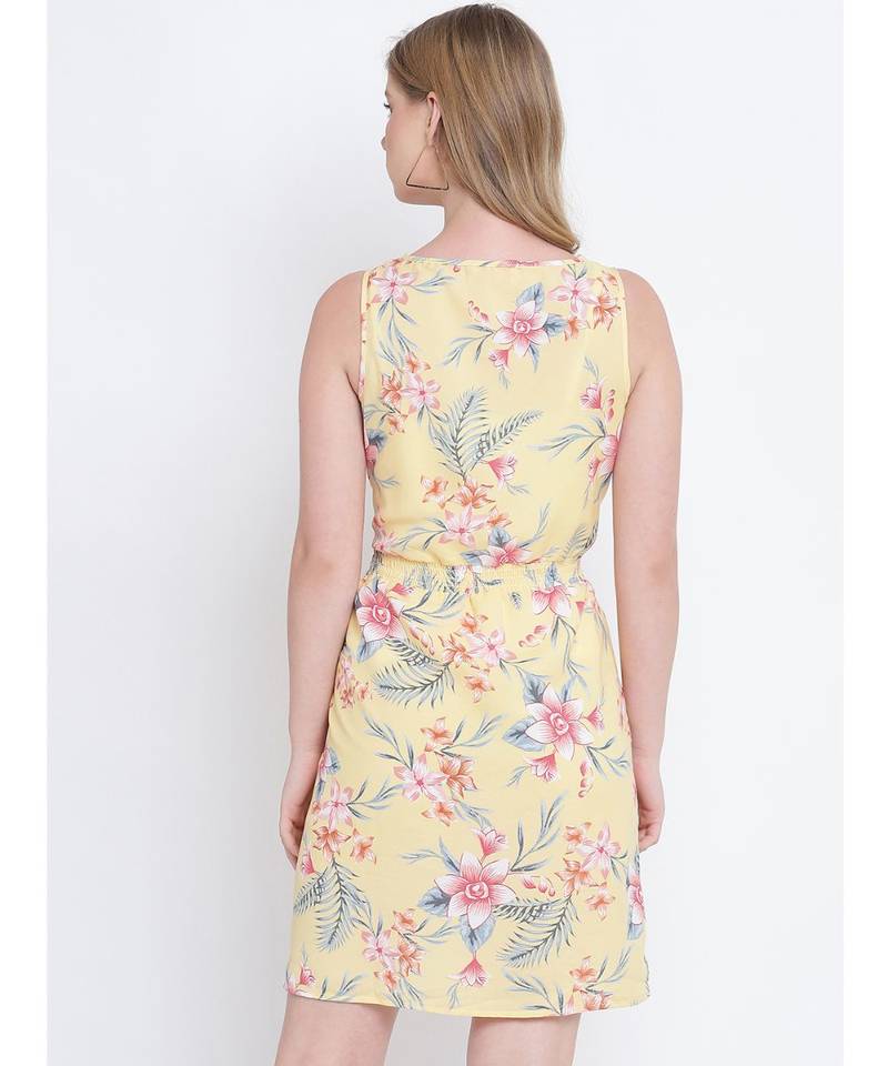 Sheen daisy  knot up dress for women