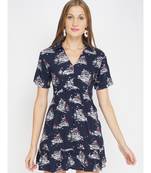 Navy Chunky Printed Women's Tunic