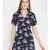 Navy Chunky Printed Women's Tunic