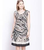 Abstract Print Women's Cotton Beachwear Dress
