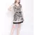 Abstract Print Women's Cotton Beachwear Dress