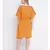 Majestic mustard laced up women nightwear dress